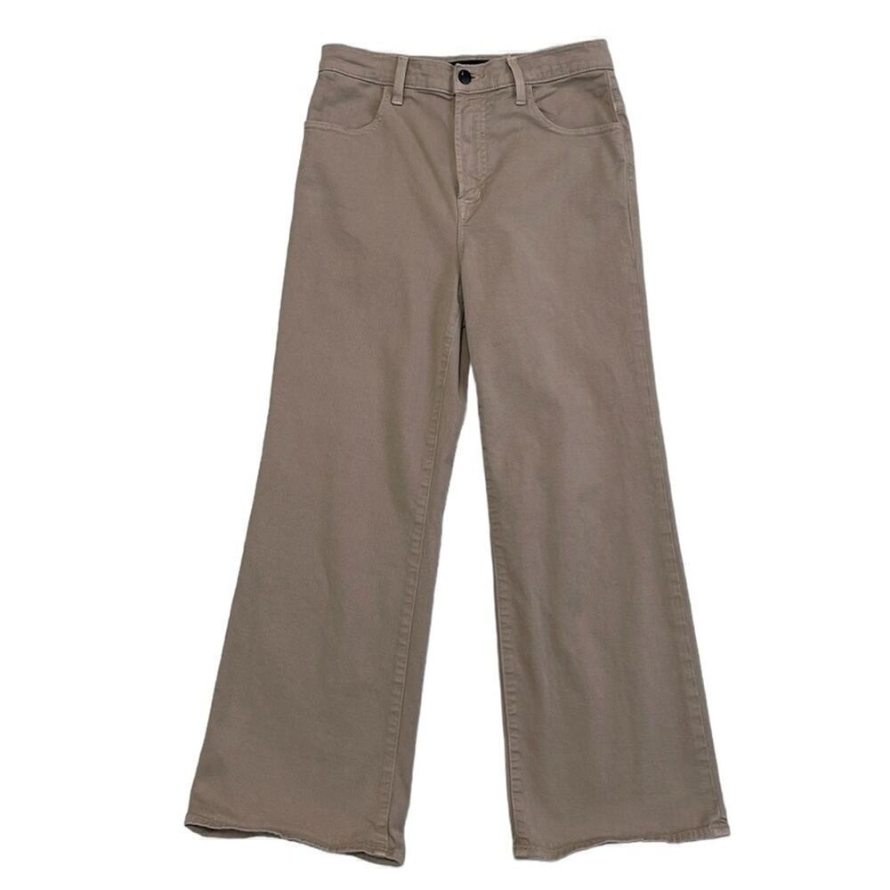 J Brand Jeans Women's 27 Khaki Tan Denim Bootcut Wide Leg Stretch